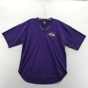 G-III Shirt Womens Medium Baltimore Ravens Purple Rhinestone Mesh Jersey Vintage